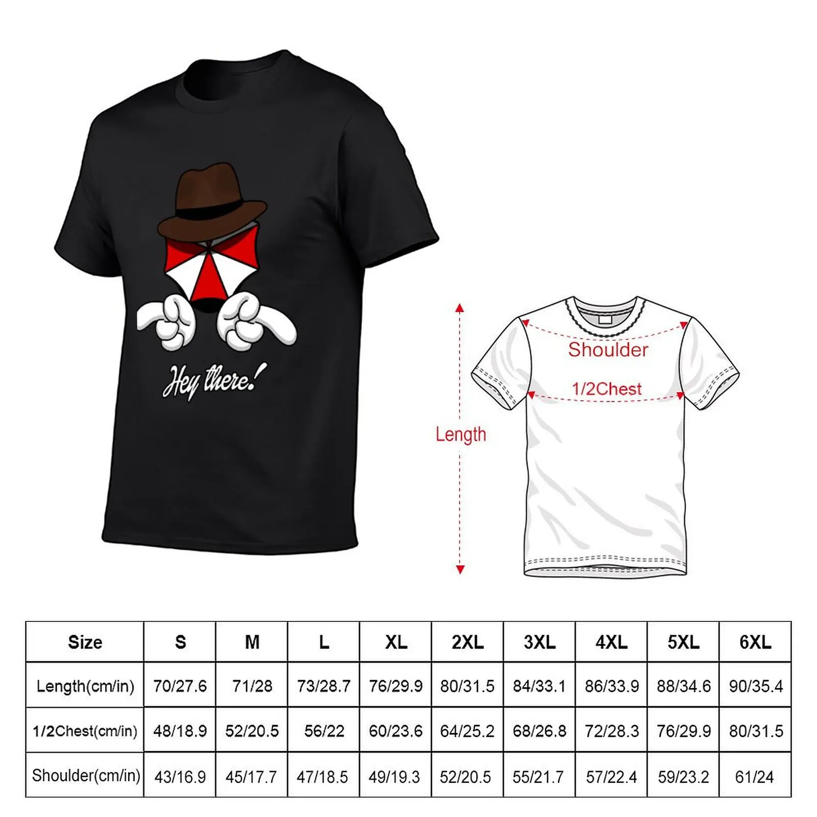 Hey There T-Shirt korean fashion customs design your own new edition summer tops Men's clothing