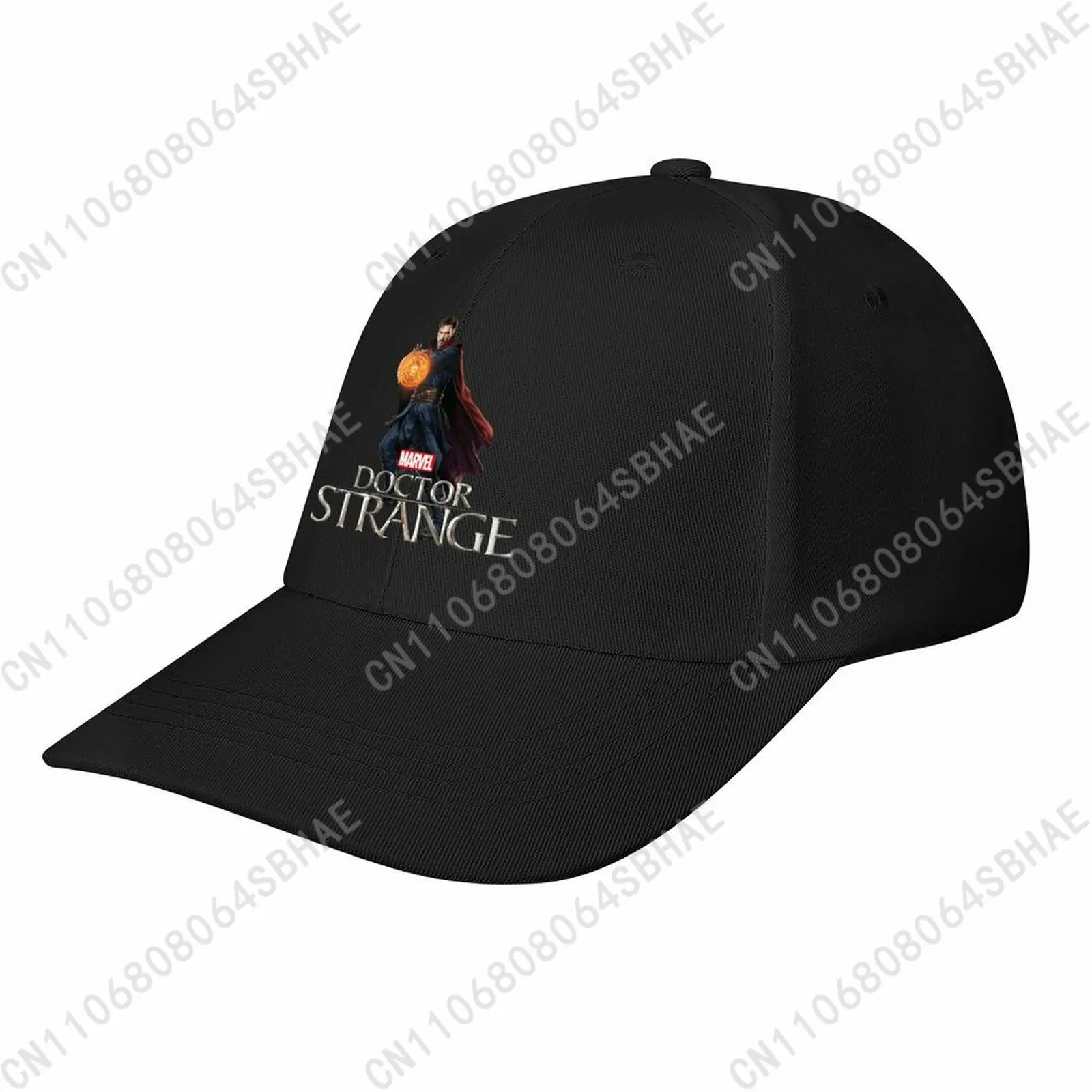 

Marvel Doctor Strange Baseball Cap Men Women Curved Brim Washed Rubber Print Adjustable Daily Wear Cap Custom Gift Cosplay