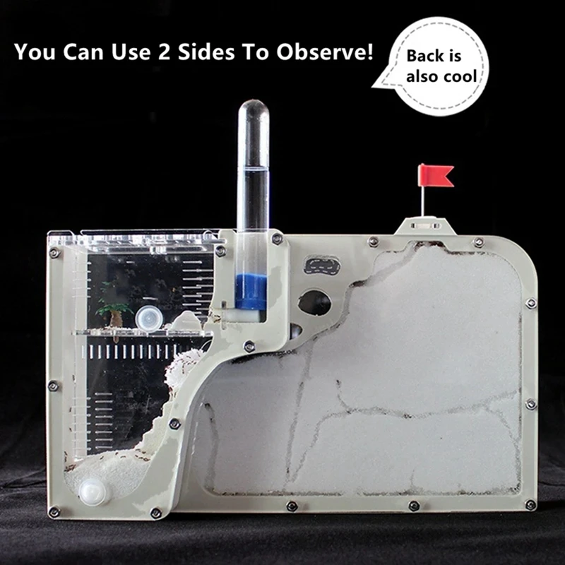 Ant Castle Habitat Kit With Water Tower - Educational Ecological Box For Observing Ant Empire, STEAM Learning Tool