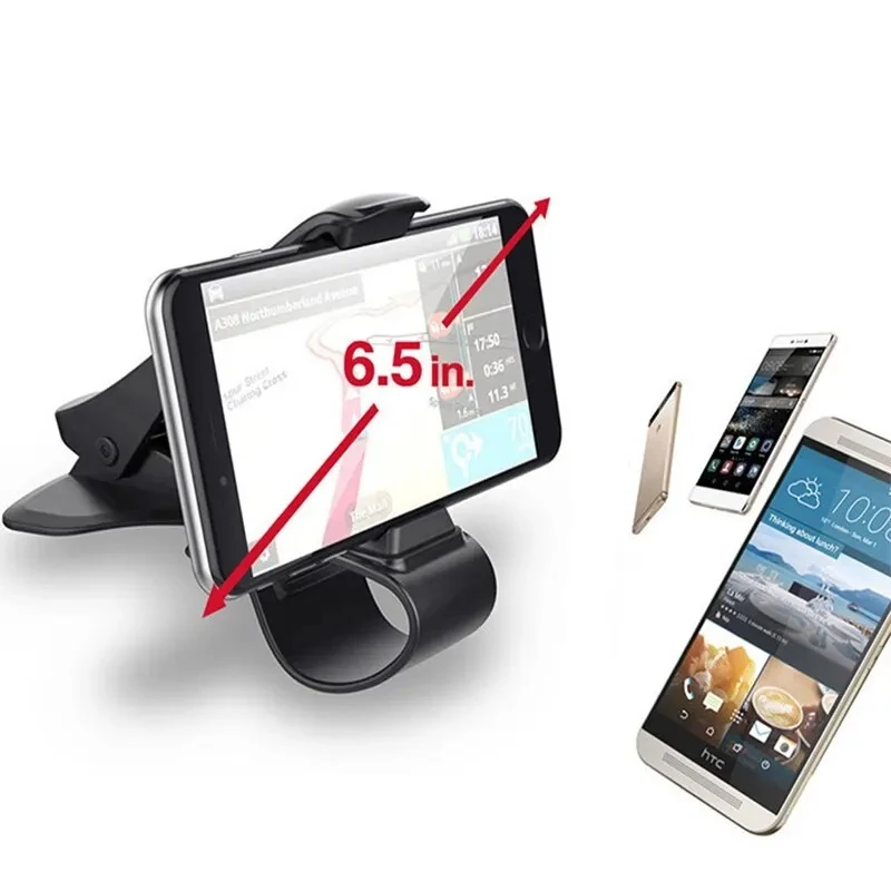 Universal Car Mobile Phone Holder Easy Clip Mount Stand Panel Multi-Functional Universal Dashboard GPS Navigation Bracket Holder image 6