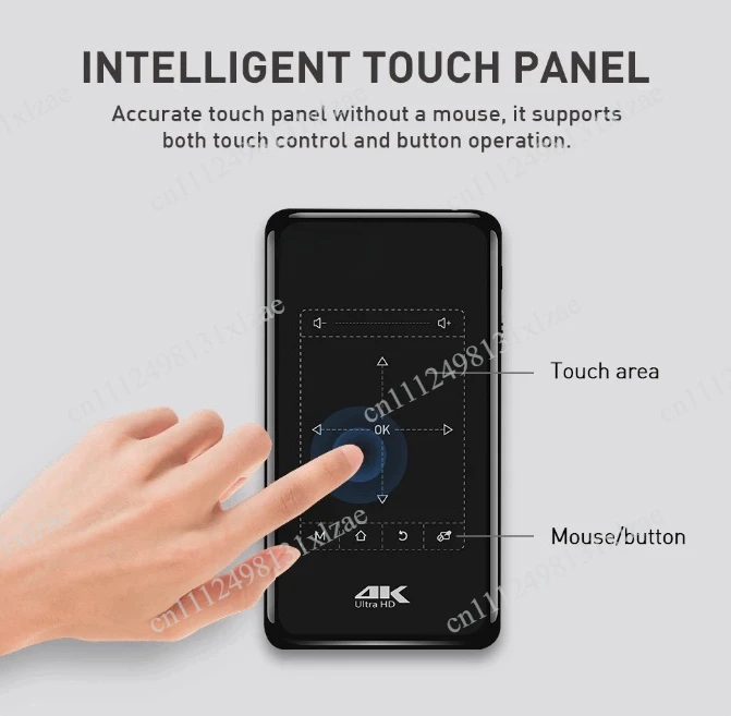 P09II 2Nd Gen Mini  Projector Native 1080P Support 4K Decoding Smart Portable Pocket Home Theater With Android