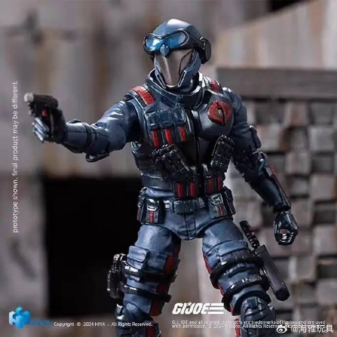 HIYA 1/18 Figura De Acción De 4 Pulgadas Exquisita Mini série G.I.Joe Cobra Viper Anime Para Regalo