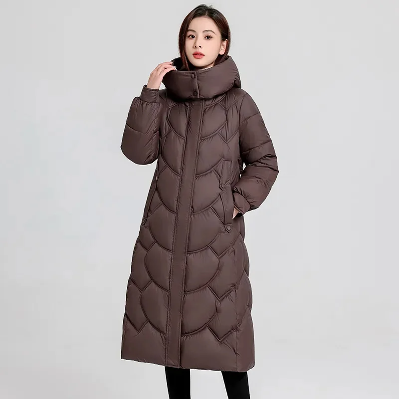 Oversized 7XL Women's Down cotton Jacket 2024 Winter New Thicken Detachable Hooded Coat Female Long Warm Parka Puffer Jackets