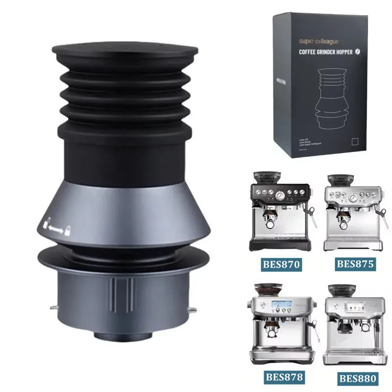 For Breville Coffee Grinder, Blower for Breville 870, BES875, BES878, BES880 Aluminum Alloy Single Dose Hopper