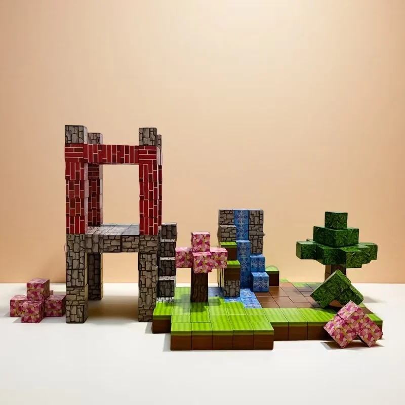 مجموعة مكعبات بناء مغناطيسية 25-200، ألعاب تعليمية مناسبة للمراهقين، هدية تعلم عيد ميلاد رائعة للشباب