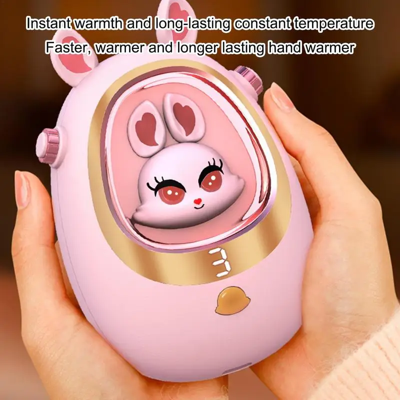 Portable Hand Heater With Digital Display 5000mAh Electric Hand Warmer  5 Heating Level USB Hand Warmer Winter Accessories