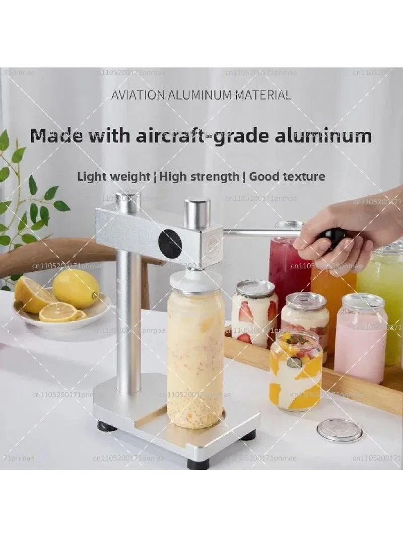 Manual Can Sealing Machine, Commercial Milk Tea Capping Machine, Portable Sealer for Beverage Cups