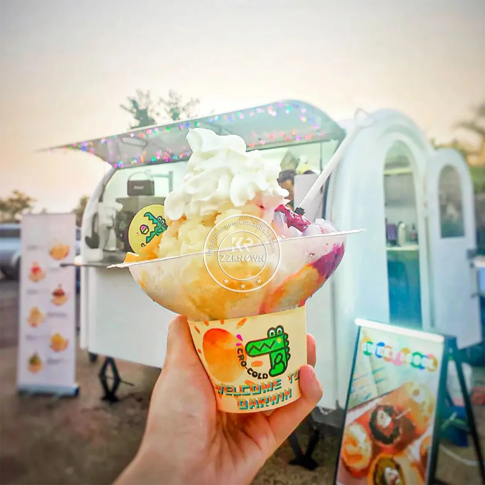 รถบรรทุกอาหารจานด่วน2024ขนาดเล็กพร้อมอุปกรณ์สำหรับขายเครื่องครัวเต็มรูปแบบ