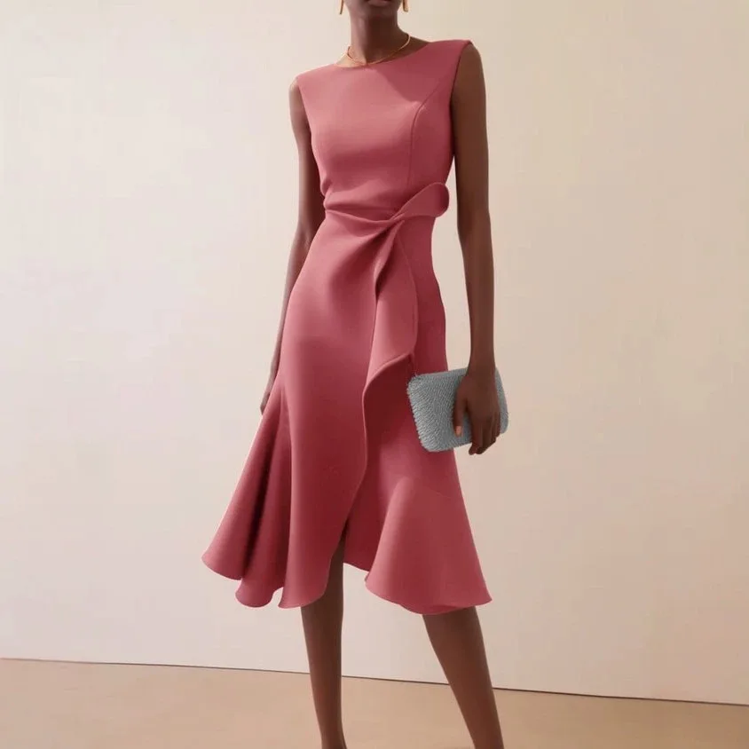 Sleeveless Red Elegant Evening Dress Dresses Spring Summer Matching Set Jumpsuit