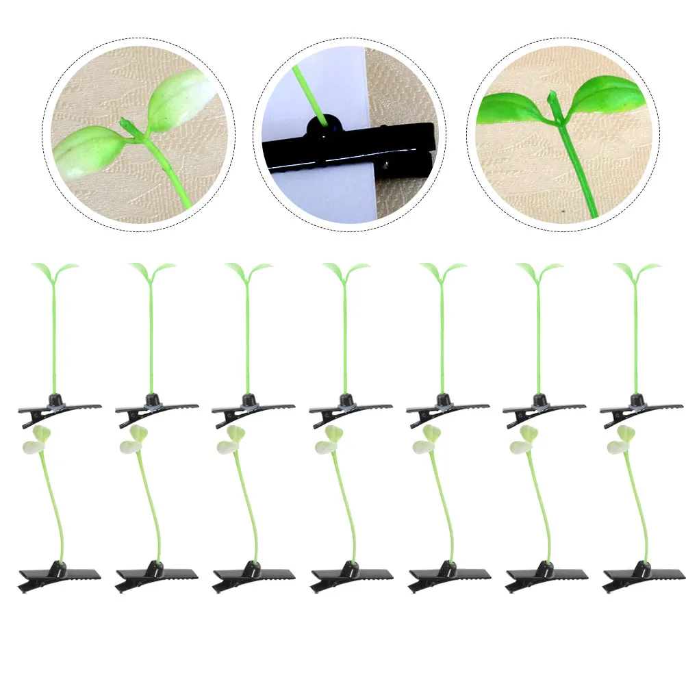 

50 шт. маленьких пластиковых заколок-бобов для волос, милые аксессуары для волос для детей, девочек и женщин, заколки-ростки