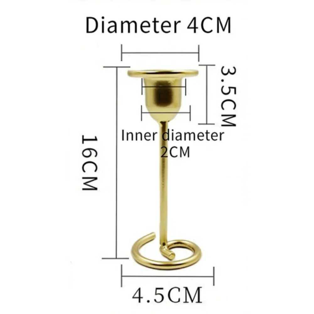 Contemporary Iron Candle Holder with Sleek Silhouette for Stylish Table Centerpieces and Ambient Lighting Setup