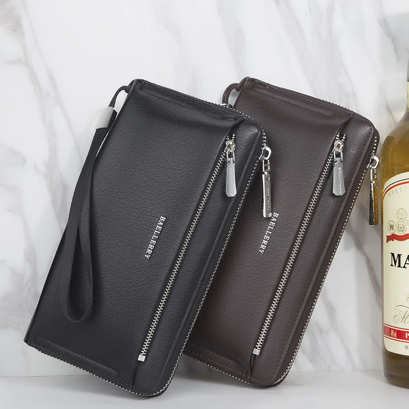 Baellerry Neue Herren-Geldbörse, tragbare Handgelenktasche, große Aufbewahrungstasche, das perfekte Geschenk für Geschäftsleute. – Detail 11