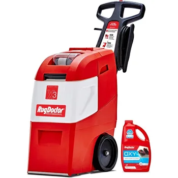 Rug Doctor X3 น้ํายาทําความสะอาดพรมเชิงพาณิชย์ – แพ็ค Red Oxy Pro ขนาดใหญ่ สครับสเปรย์แปรงสั่นพิเศษ