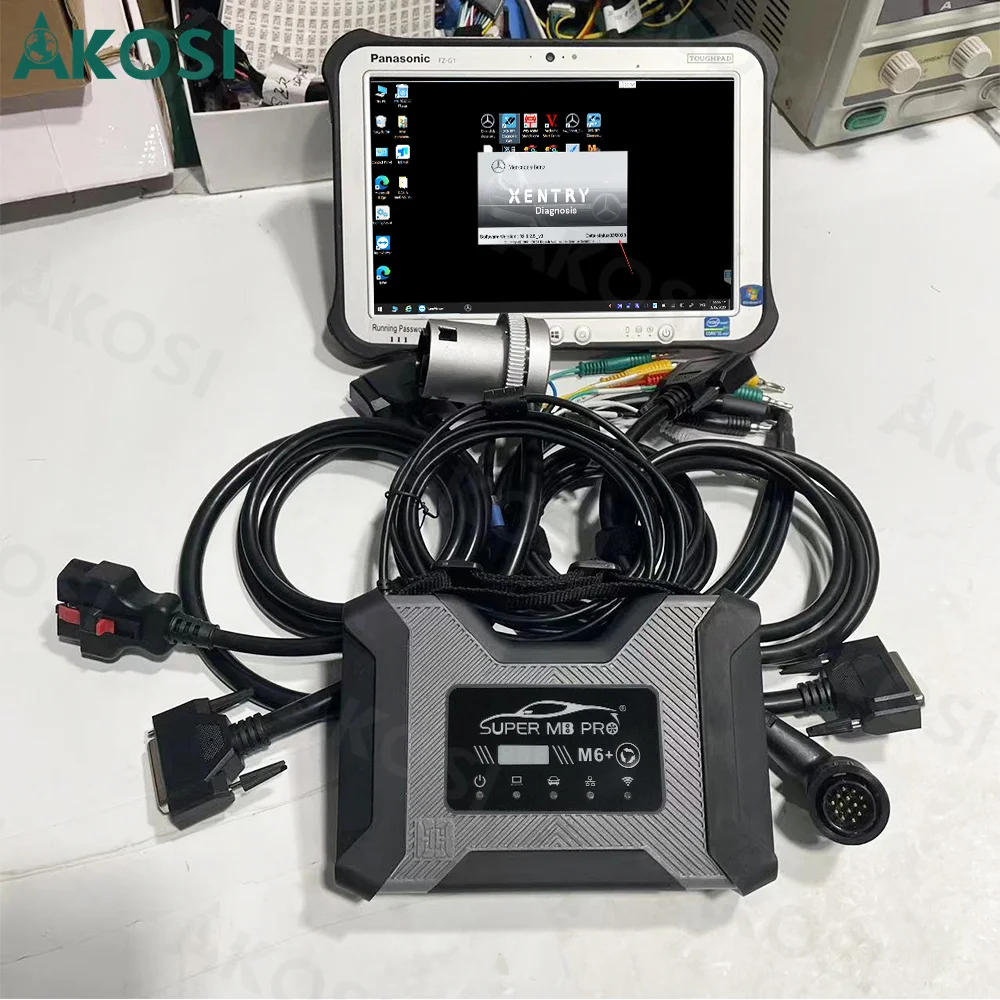 DoIP VCI M6 Super MB Pro M6 Wireless Star Diagnosis Tool Full Function FZ G1 tablet ready to use