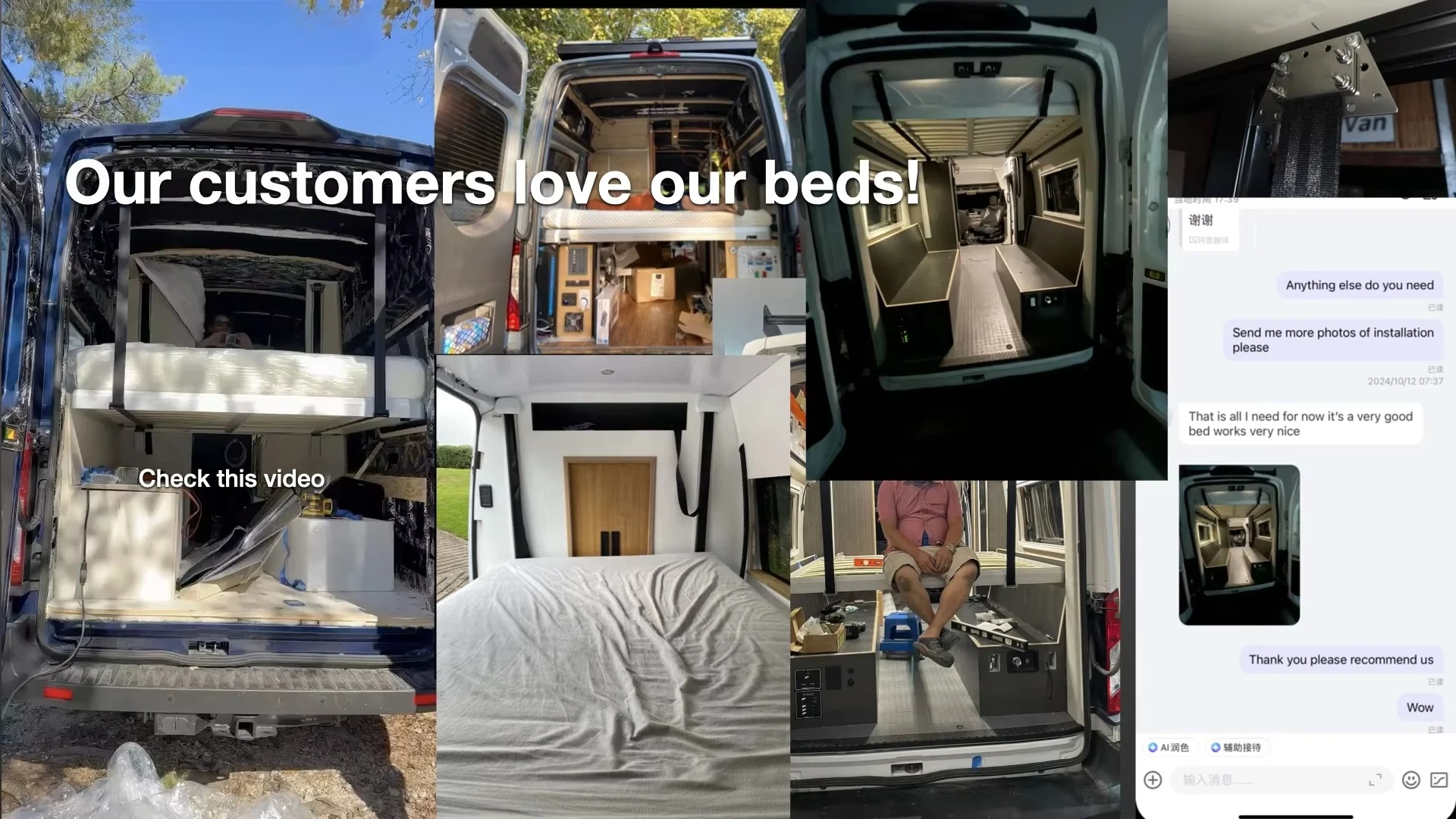 MOBORV Electric Folding Bed Lift System Aluminum Profile Motorized RV Camper Caravan 12V 24V 110V 220V 250KG Load