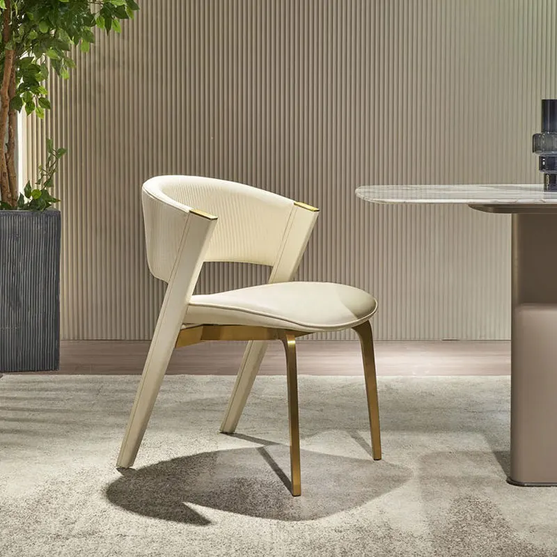 Modern 6 Chair Round dining table and chair for sale