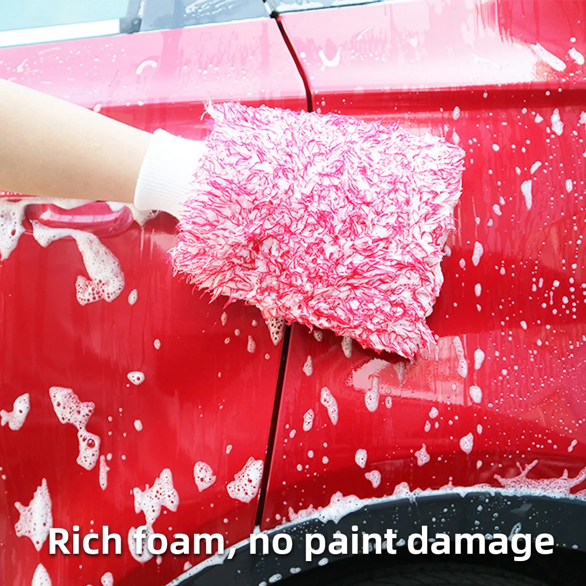 Thick Chenille Plush Car Washing Gloves Car Cleaning Tools Waterproof Car Cleaning Tool That Does Not Damage the Car Paint
