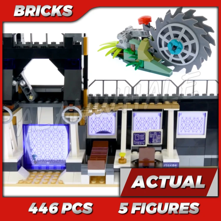 

446pcs Super Revengers Corvus Glaive Thresher Attack Wall Tower Lab 10838 Building Kits Toy Compatible With Bricks