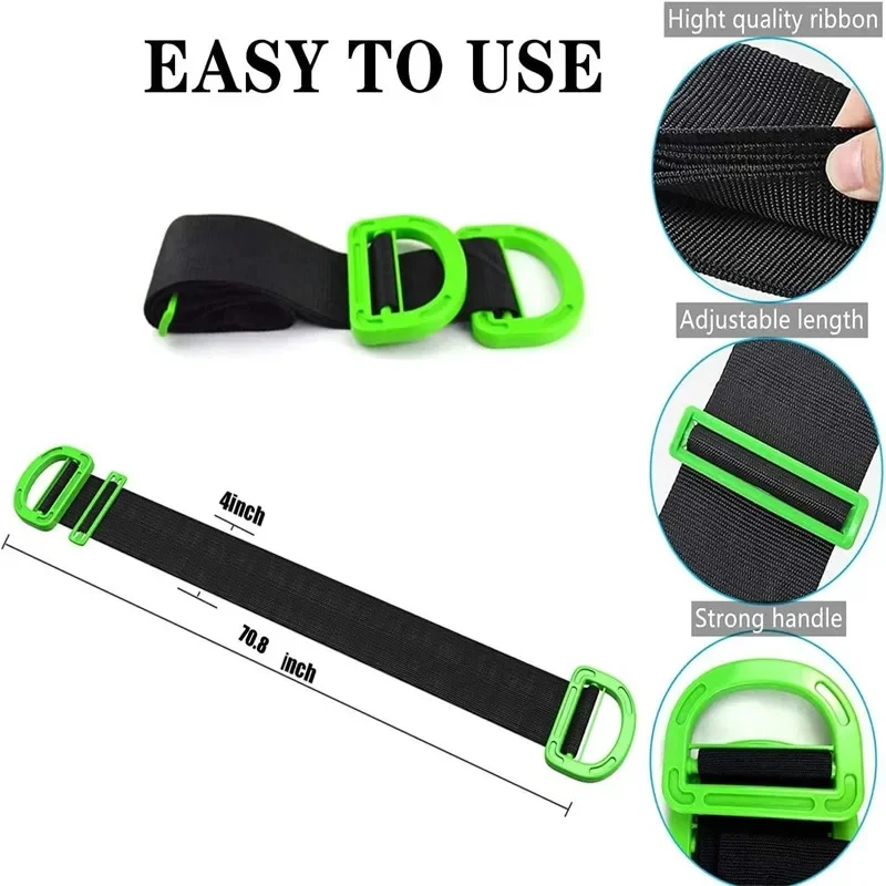 Adjustable Furniture Moving Straps Wrist Forearm Lifting Strap Heavy Duty Object Transport Mover Belt For Sofa Cabinet