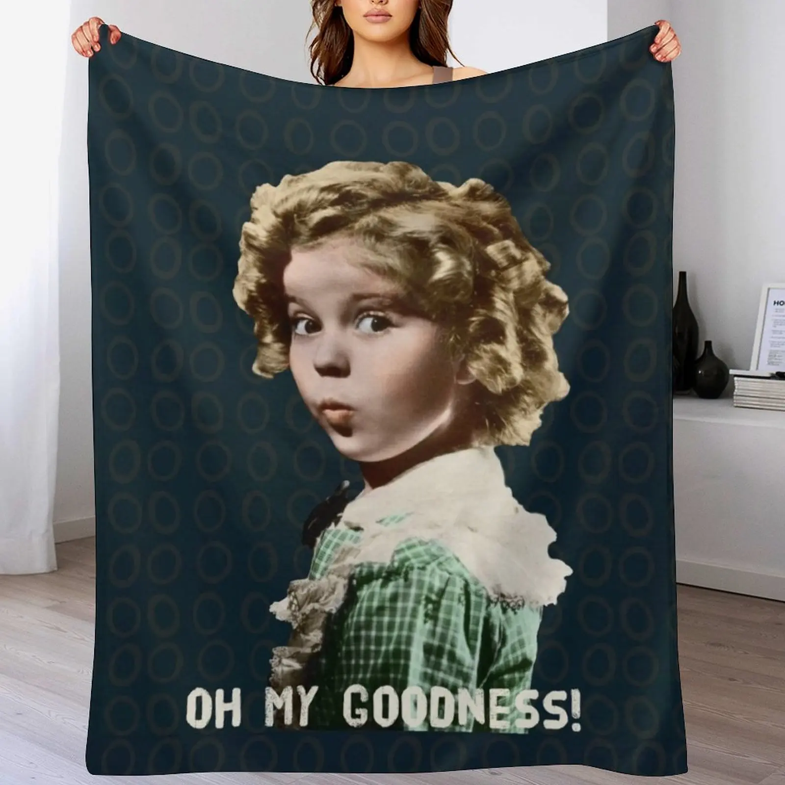 Shirley Temple Oh My Goodness Throw Blanket manga Bed Sofa Throw anime Blankets