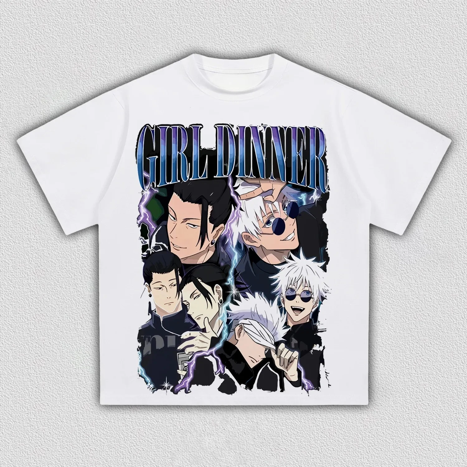 Jujutsu Kaisen Gojo Satoru Geto Suguru Anime Printing T-shirt Men's Clothing Women's 2026 Summer New Harajuku Cotton T Shirt