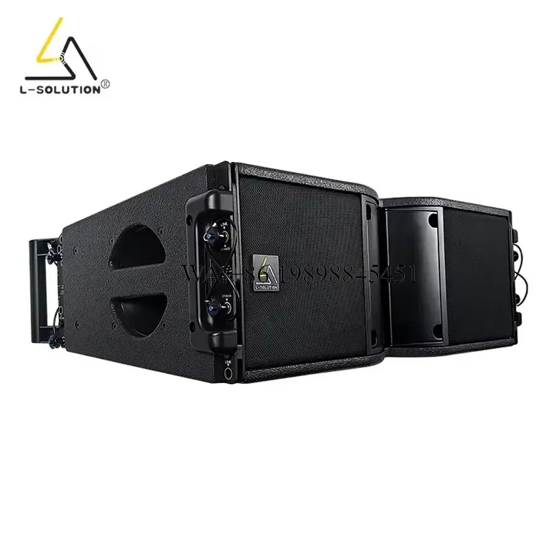 WMWMNU K208 Double 8 Inch 2-Way Neodymium Magnet Line Array PA Speakers Big Powered Professional Audio Sound System