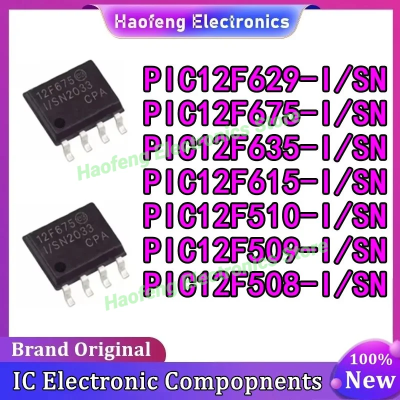 pic12f508-i-sn-pic12f509-pic12f510-pic12f615-pic12f629-pic12f675-pic12f635-i-sn-pic12f675-pic-ic-mcuチップ-sop-44-在庫あり