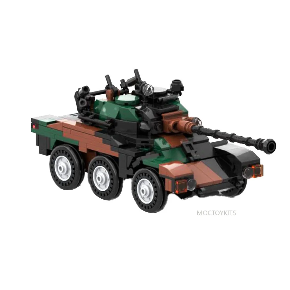 

Military Equipment Series MOC Building Block Creative Wheeled Artillery Tank Combat Weapon Assembly Model Childr Toy Xmas Gift
