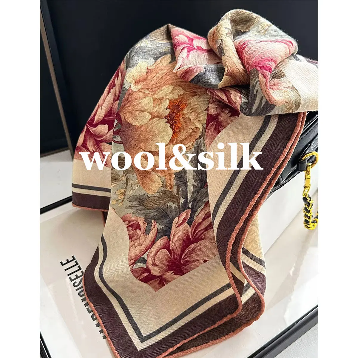 

82% шерсть, 18% натуральный шелковый шарф для женщин, шали, платки, шарфы из пашмины, женский хиджаб, бандана, буфанда, пончо, новые schals