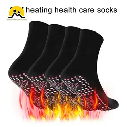 Beheizte Socken selbst heizende Socken für Männer Frauen Fuß massage Magnetfeld therapie rutsch feste Punkte lindern müde winter warme Geräte