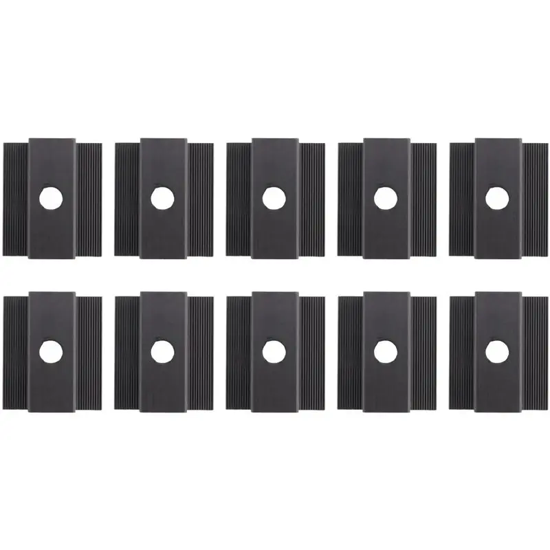 AT63-40 X Centre Clamp PV Solar Panels, Black, Module Clamp For All Frame Heights, Solar Panels Bracket For Solar Panels Roof