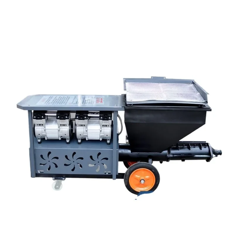 High pressure cement spraying machine plunger type automatic powder wall surface machine plastering