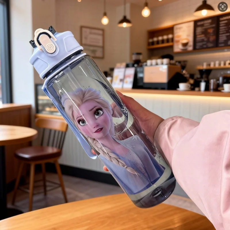 Cartoni animati Disney Topolino, Elsa la Regina delle Neve, tazze d'acqua Biancaneve; Tazze d'acqua con personaggi carini a tema Disney, infantile