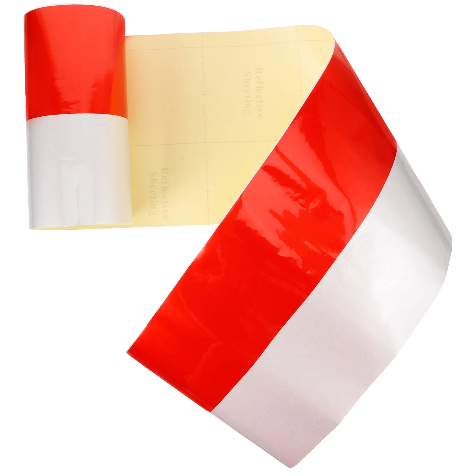 1 Roll Reflective Tape Warning Safety Film Traffic Reflective Adhesive Strip Driveway Post Barrier Tape Trailer Strip