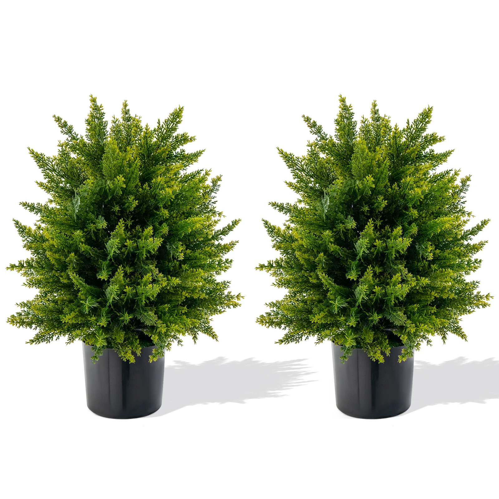 2 Set Art plant 55cm Cedar boxwood artificial tree with pot artificial decoration plant green plants house plant Office