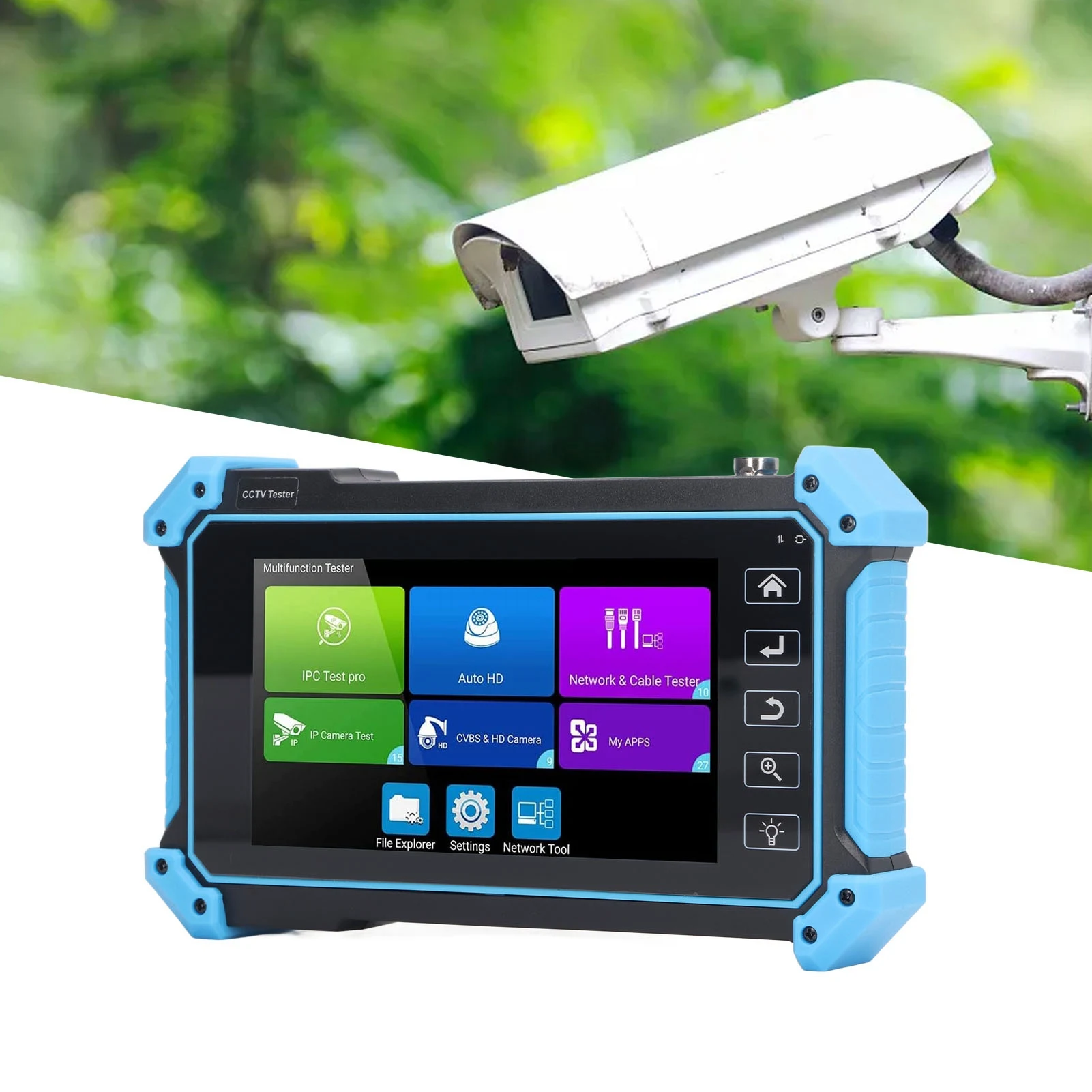 Tester kamer IP Bezpieczeństwo CCTV Monitor koncentryczny Narzędzie sieciowe Interfejs multimedialny wysokiej rozdzielczości Wejście VGA Tester CCTV Monitor