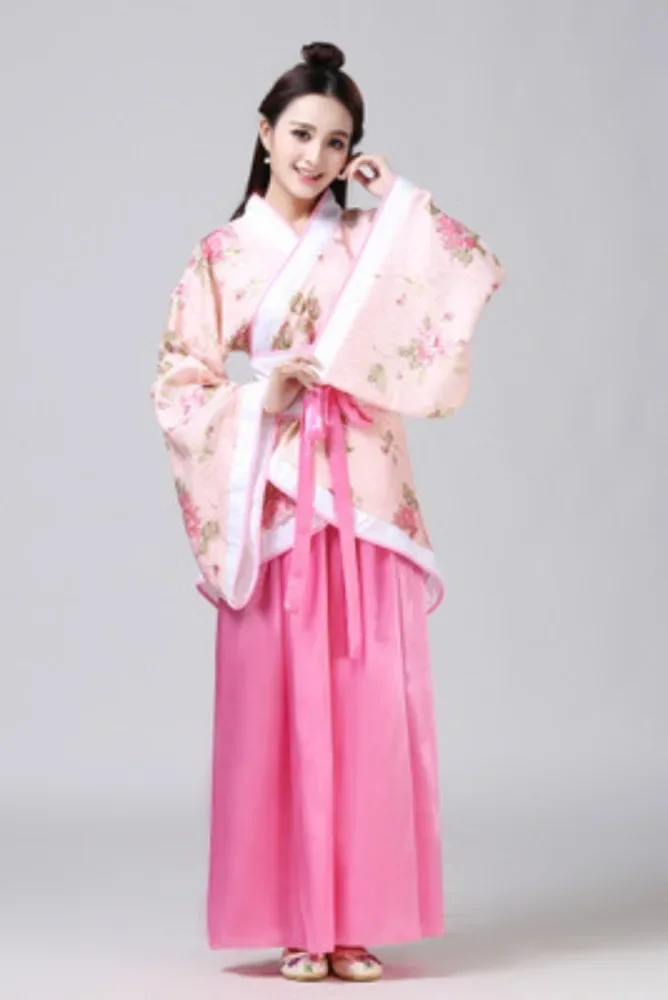 Imagem -05 - Vestido Hanfu Chinês Tradicional para Mulheres Elegante Streetwear Vestido Chinês Casual Roupa Vintage Estilo Étnico Roupas da Moda