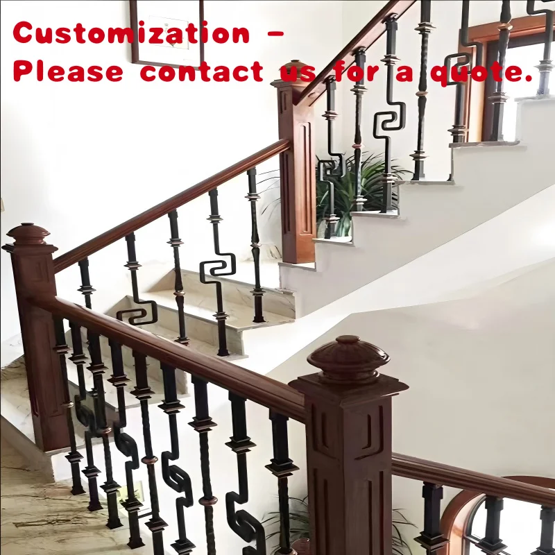 custom.Durable Galvanized Steel Stair Railing and Wood Handrail Stairs with Contemporary Stairs Railing Designs in Steel