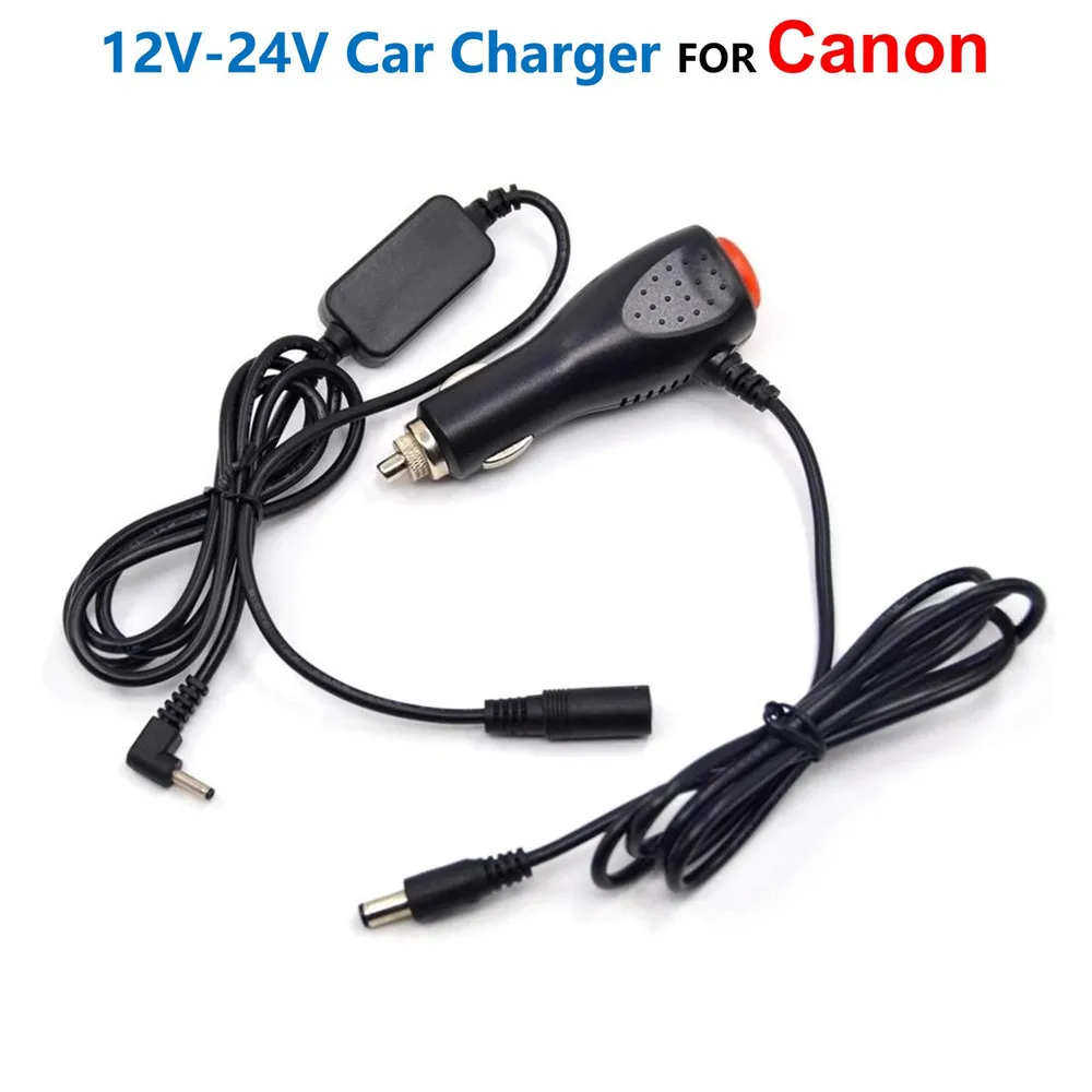 

12V-24V Car Charger Kit Ca-ps700 For Canon Camera DR-E5 DR-E8 DR-E10 DR-E12 DR-E15 DR-E17 DR-50 DR-80 DR-700 DC Coupler