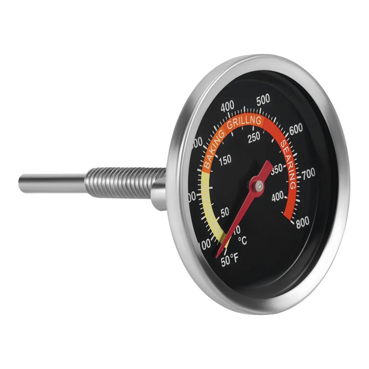 Grill Thermometer Roker Temperatuurmeter Houtskool Grill Pit Roker Thermometer Warmte-Indicator Voor Vlees Koken