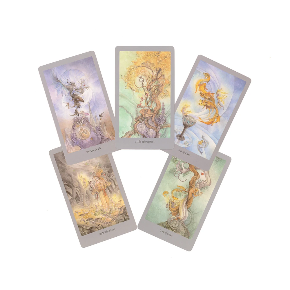 Shadows Tarot Deck Flowers Nymphs English Version Tarot Cards For Beginners Divination of Fate Deck Shadow with PDF Guidebook