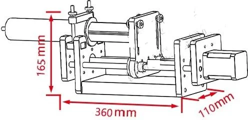 Large Capacity 500ml Injection Pump 190mm Stroke