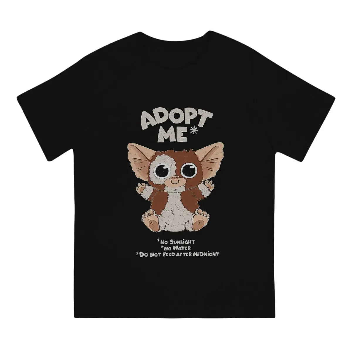 Gremlin-s Kawaii Mogwai Adopt T Shirt Graphic Men Polyester Tees Summer Clothing Harajuku Crewneck TShirt