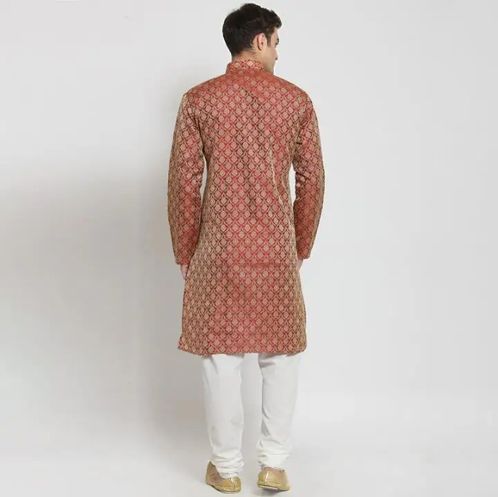 Camisa tradicional india para hombre, Camisa larga Kurti de Pakistán, blusa de primavera