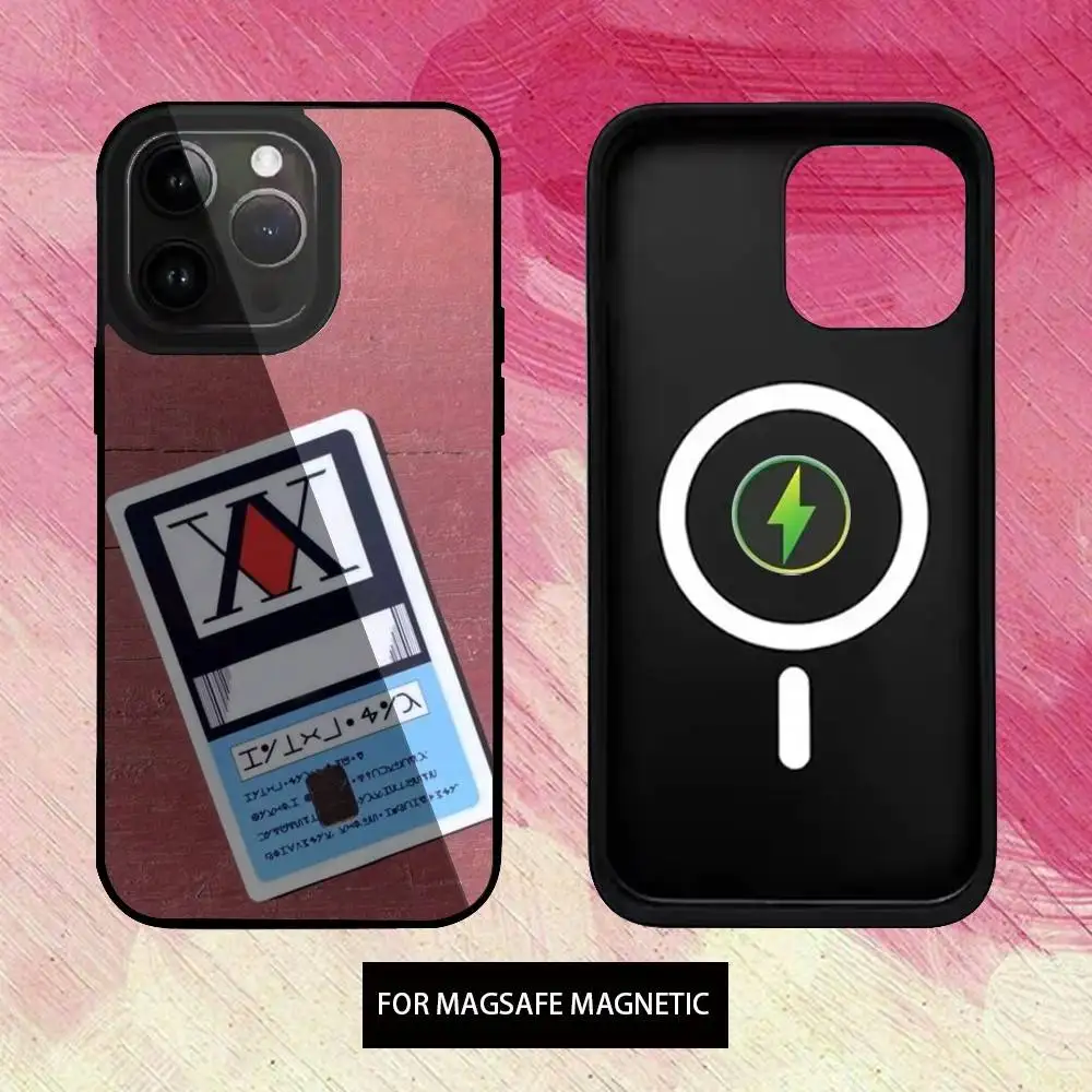 حافظة هاتف ترخيص Hxh Hunter X Hunter لهاتف iPhone17,16,15,14,13,12,11 Plus، Pro Max شحن لاسلكي Magsafe مغناطيسي