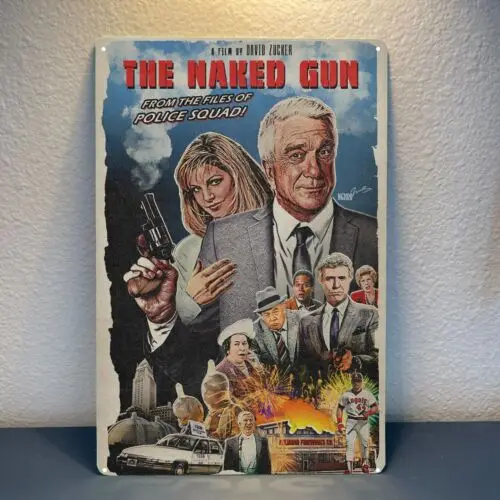 The Gun Movie Metallposter, Blechschild, 20 x 30 cm, Sammlerplakette aus Aluminium