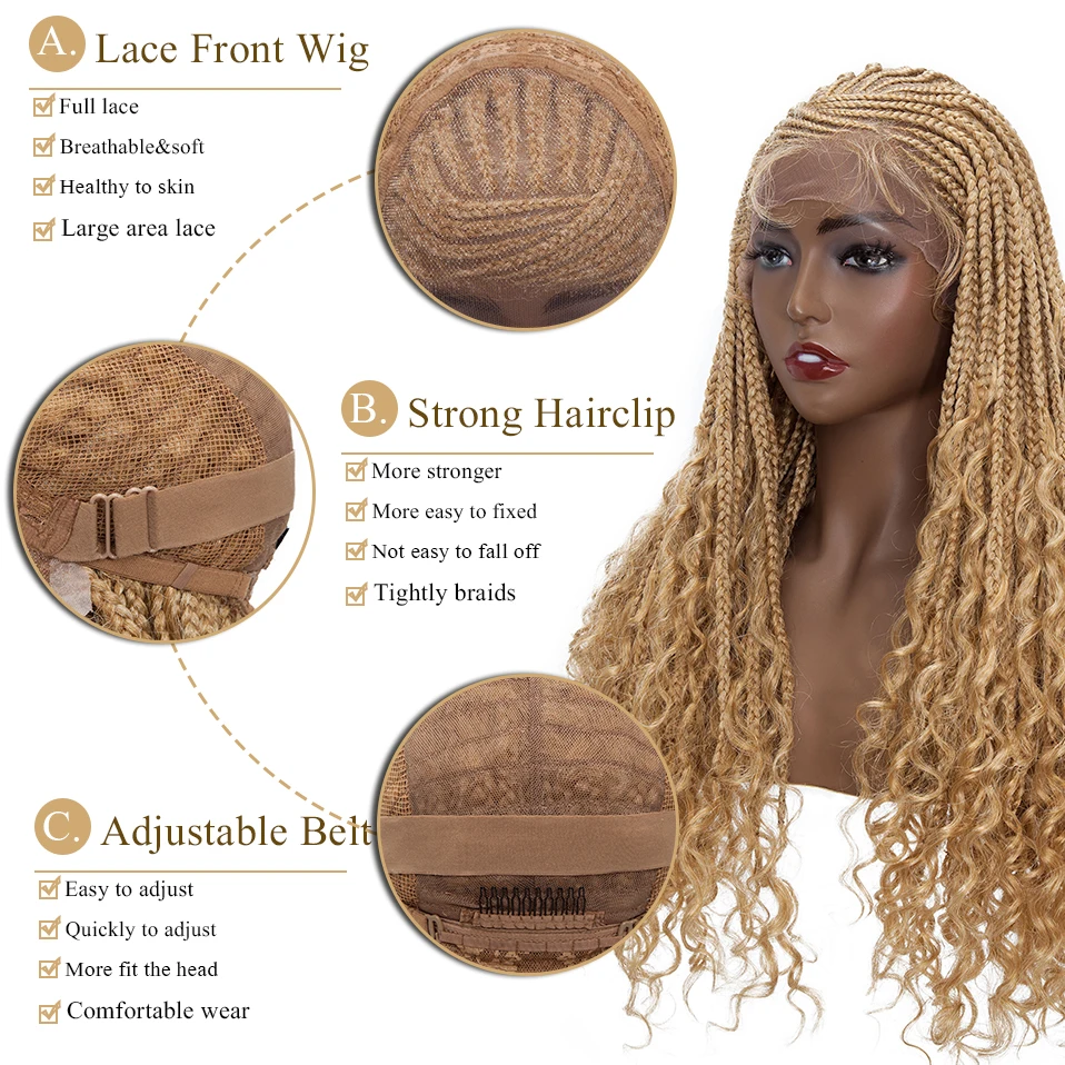 My-Lady Synthetic Lace Front Cornrow Locs Wig 5x13