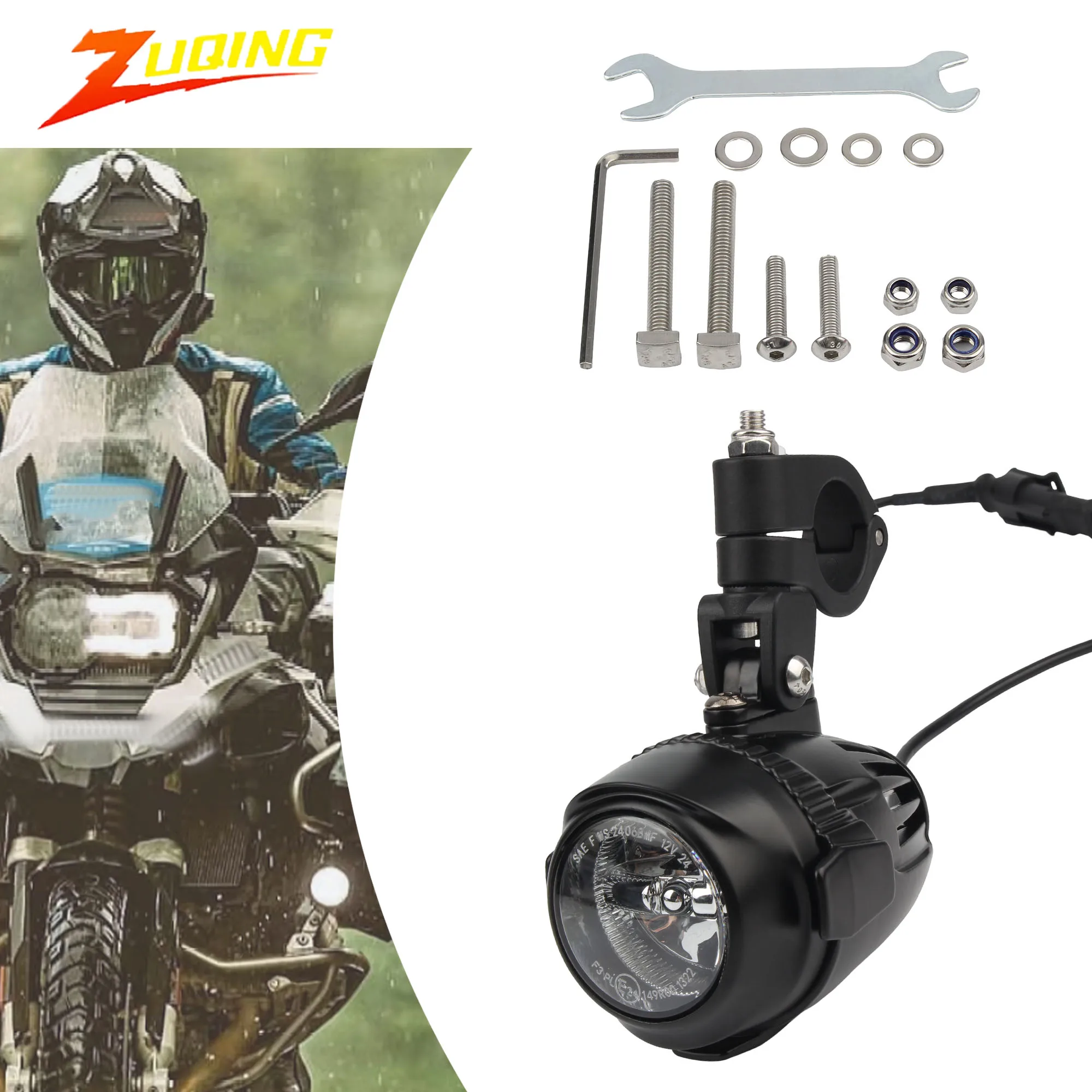 

For BMW Motorcycle LED Headlight Auxiliary Fog Light With bracket K1600 F800GS R1200GGS/ADV Universal Motor accessories