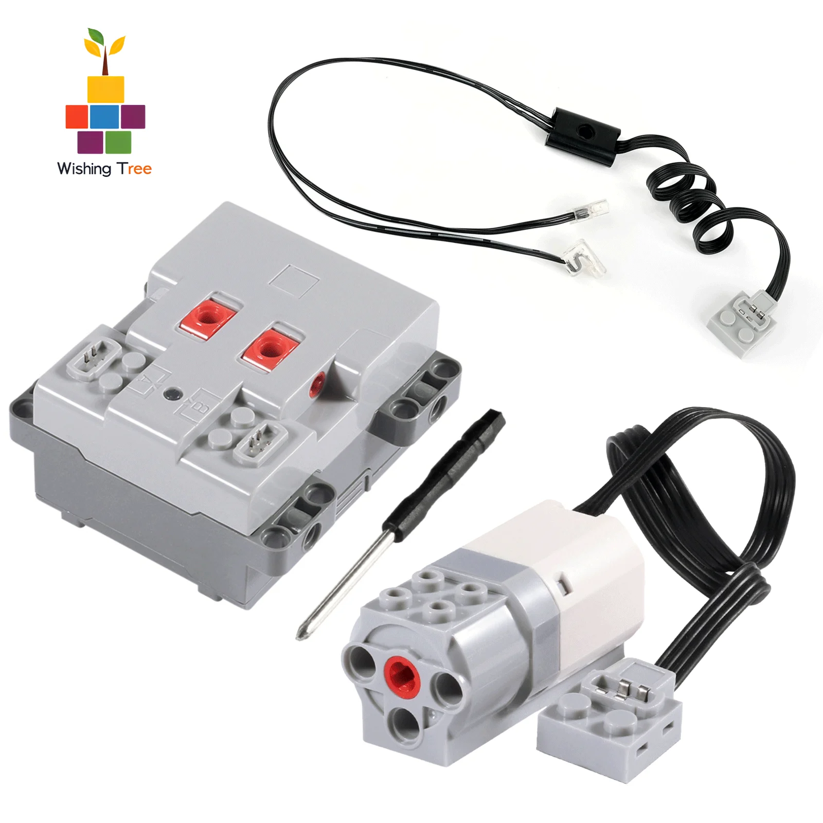 

Building Blocks Roller Coaster Control Battery Case for Educational Robotics Motor with Connector
