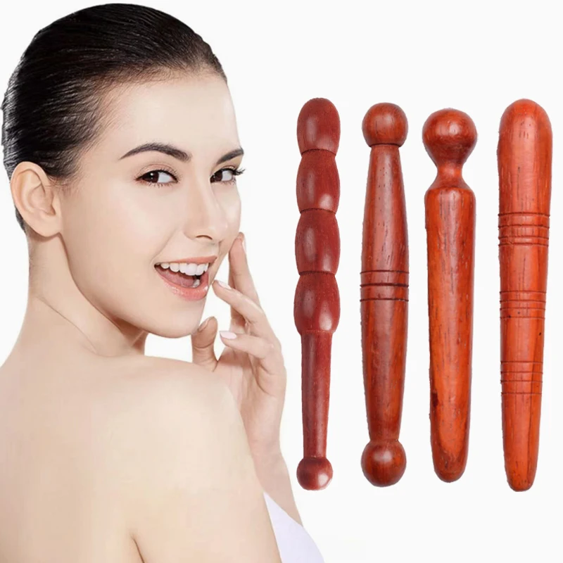 

Wooden Muscle Roller Stick Acupoint Points Massager Deep Tissue Fascia Massager Foot Back Body Therapy Massage Tools